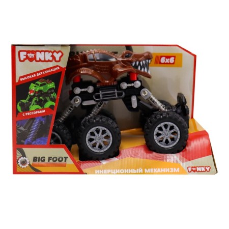 Inertial Funky Toys “SUV” machine, brown color-1
