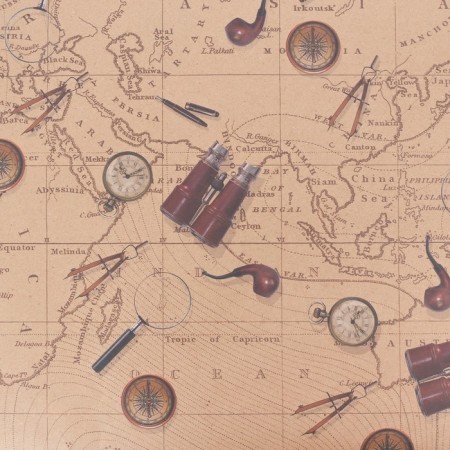 Paper packaging craft "Wandering map", 50 x 70 cm-1