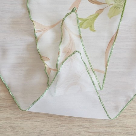 Set of curtains for the kitchen Witerra Ophelia 300x160cm, Green, PE100%-4