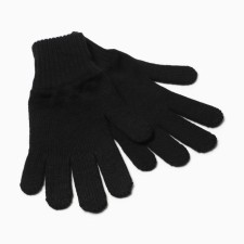 Female gloves, black color, size 18