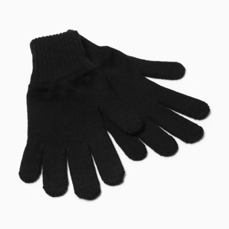 Female gloves, black color, size 18