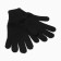Female gloves, black color, size 18