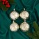 Set of balls plastic D-8 cm, 4 pcs "Vintage" silver