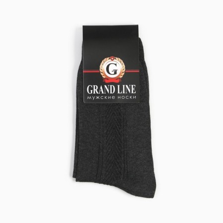 Socks men's color asphalt, size 25-3
