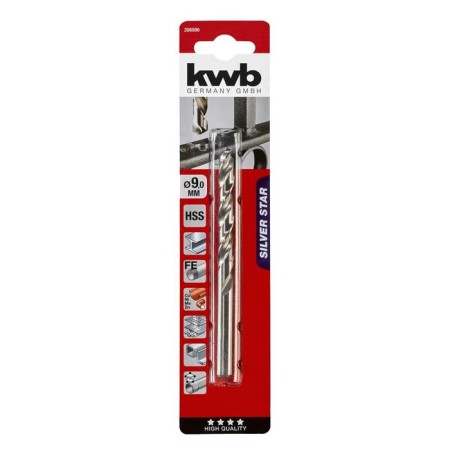 Metal drill KWB Silver Star, 9x125 mm, sharpening angle 135 °, stal HSS-G-1