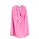 Carnival cloak adult, pink plush, length 110 cm