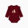 Body baby with a long sleeve "Bear", burgundy color, height 80