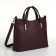 Bag-tout, 2 parts on zippers, external pocket, long belt, burgundy color