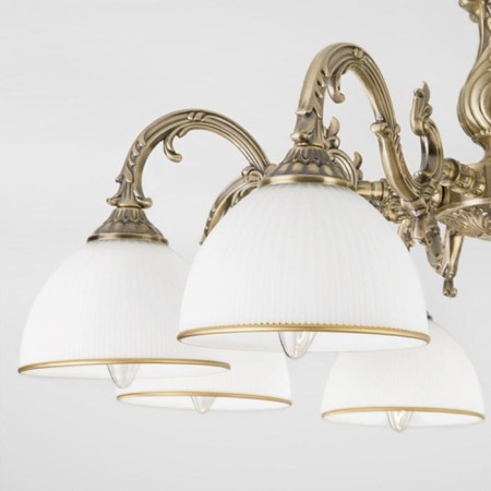 Caldera chandelier, 8x60W E27, bronze color-3
