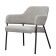 Wendy armchair, 640 × 685 × 740 mm, textured Shenill, color gray color