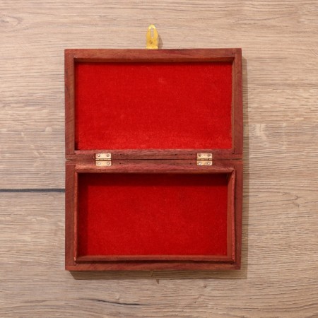 Casket "leaves" wood 20x13x6 cm-3