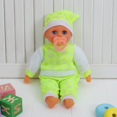 Soft toy-doll "Pups", speaking, 4 sounds, with a nipple, color mix-1