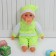 Soft toy-doll "Pups", speaking, 4 sounds, with a nipple, color mix