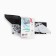 Women's scarf, white/black color, size 53x53
