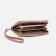 Women's wallet with a zipper, with a pen, beige color
