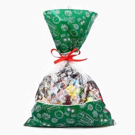 Gift Package "New Year's Fantasy" 25 x 40 cm, colored metallized pattern-5