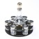 Barroko mini-bar, barn, decanter, 6 piles