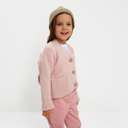 Cardigan Children's KAFTAN, p. 34 (122-128 cm), pink-6