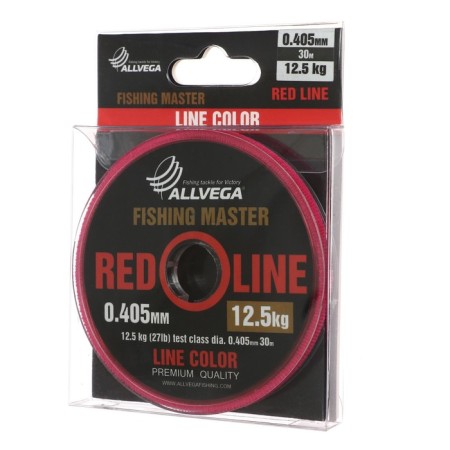 Monophile Fine Allvega Fishing Master, diameter 0.405 mm, test 12.5 kg, 30 m, ruby-1
