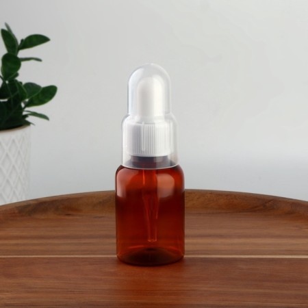 A bottle for storage, with a pipette, 35 ml, brown/white color-1