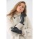 Gloves are female, dimensionless, without insulation, color gray color