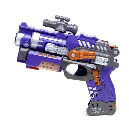 Blaster "Titan", transforms, shoots with soft bullets, purple color-5