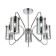 Ceiling EVOLUCE lamp. Sle102302-05. Valieri. 5x40 watts, E14, 53.5x53.5x39 cm, chromium color