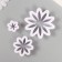 Cathers for polymer clay "Chamomile" set 3 pcs d = 2.7, 4.7 and 7.1 cm