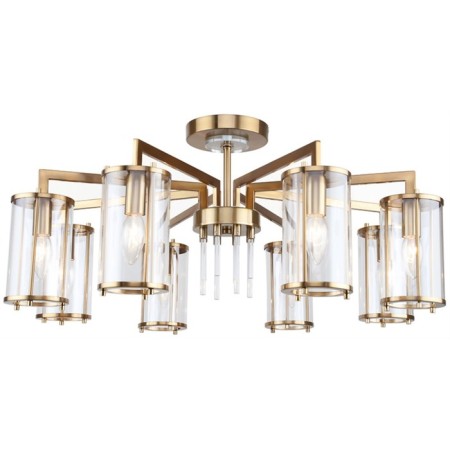 Ceiling chandelier VASE 8XE14 40W, size 75x75x33.5 cm, bronze color