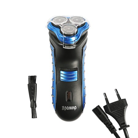 Elektrifvita "Yaromir" Yar-101, 3 watts, rotor, 3 heads, trimmer, battery, black-blue