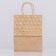 Crafts with gold embossing, round handle, 27 x 21 x 11 cm, 120 g