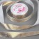 Satin tape with embossing "Snake", 25 mm, 23 ± 1 m, white/gold color