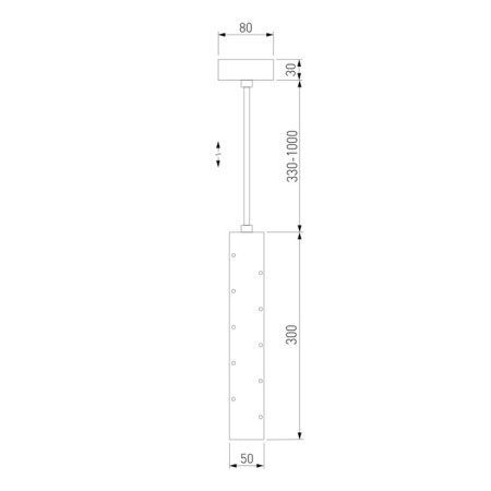 Suspended accent Elektrostandard, Bong Led 12 W, 50x50 mm, IP20, Black Pearl Color-3