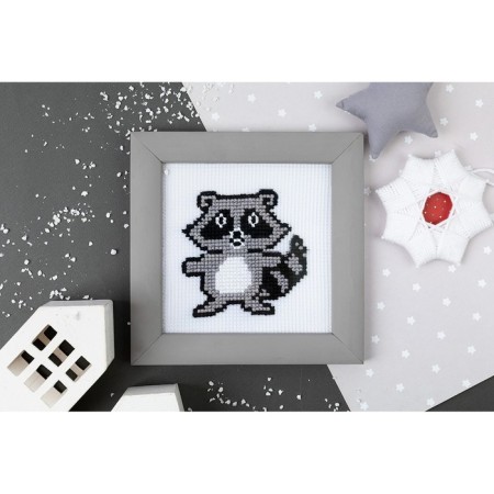 Set for embroidery "Children's stories. Raccoon »12 × 12 cm-3