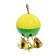 A toy for a parrot "Fun" with 3 bells, mix