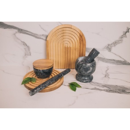 Magistro marble rolling pin, 25 × 2.2 cm, black color-4