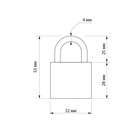 Lockland hinged lock with a 32 mm moisture -proof arise-3
