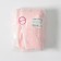 Cup for drying the hair with a button of the share, microfiber, pink color