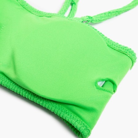 Swimsuit female separate minku plain color green, size 46-6