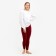 Female thermal underwear (leggings), red color, size 50-52 (l)