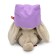 Soft toy "Bunny Mi", in a hat and with a bouquet, 15 cm
