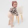 Jumper knitted baby i "leopard" Growth 68-74 cm