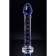 Unrealistic phallimitator Sexus Glass, glass, transparent, 18 cm
