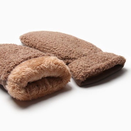 Women's mittens for claim Minaku 25 cm beige-2