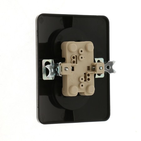 Double Luazon Lighting "Orion", 10 A, hidden, without salary, black-2