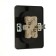 Double Luazon Lighting "Orion", 10 A, hidden, without salary, black