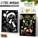 New Year's engraving "New Year! Bear and Penguin ", with a color effect, 2 pcs