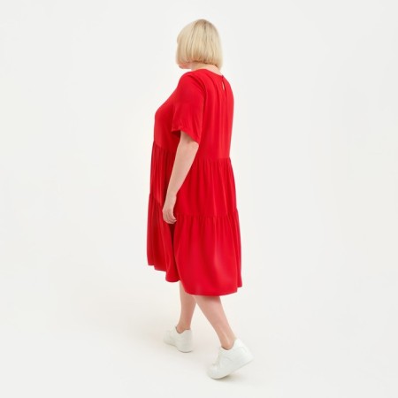 Women's dress Mist Plus-Size, size 50, red color-1