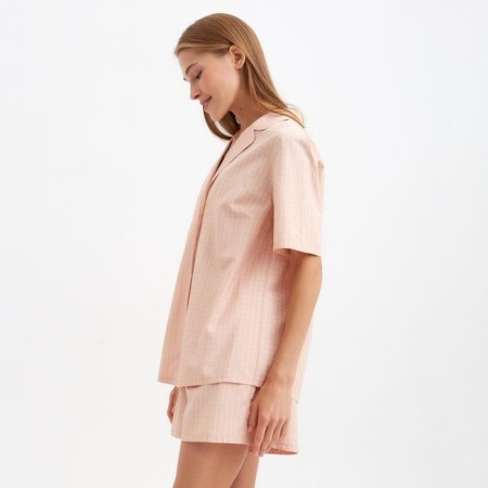 Female pajamas (shirt, shorts) minku: Home Collection color peach, size 52-2