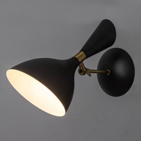 Sconces "Bastony" 1he27 40W black and gold 18x30x30 cm-2